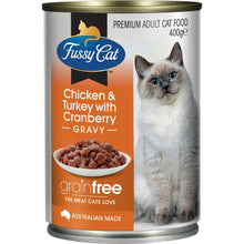 Fussy Cat Grain Free Adult Wet Cat Food Chicken & Turkey & Cranberry 400g