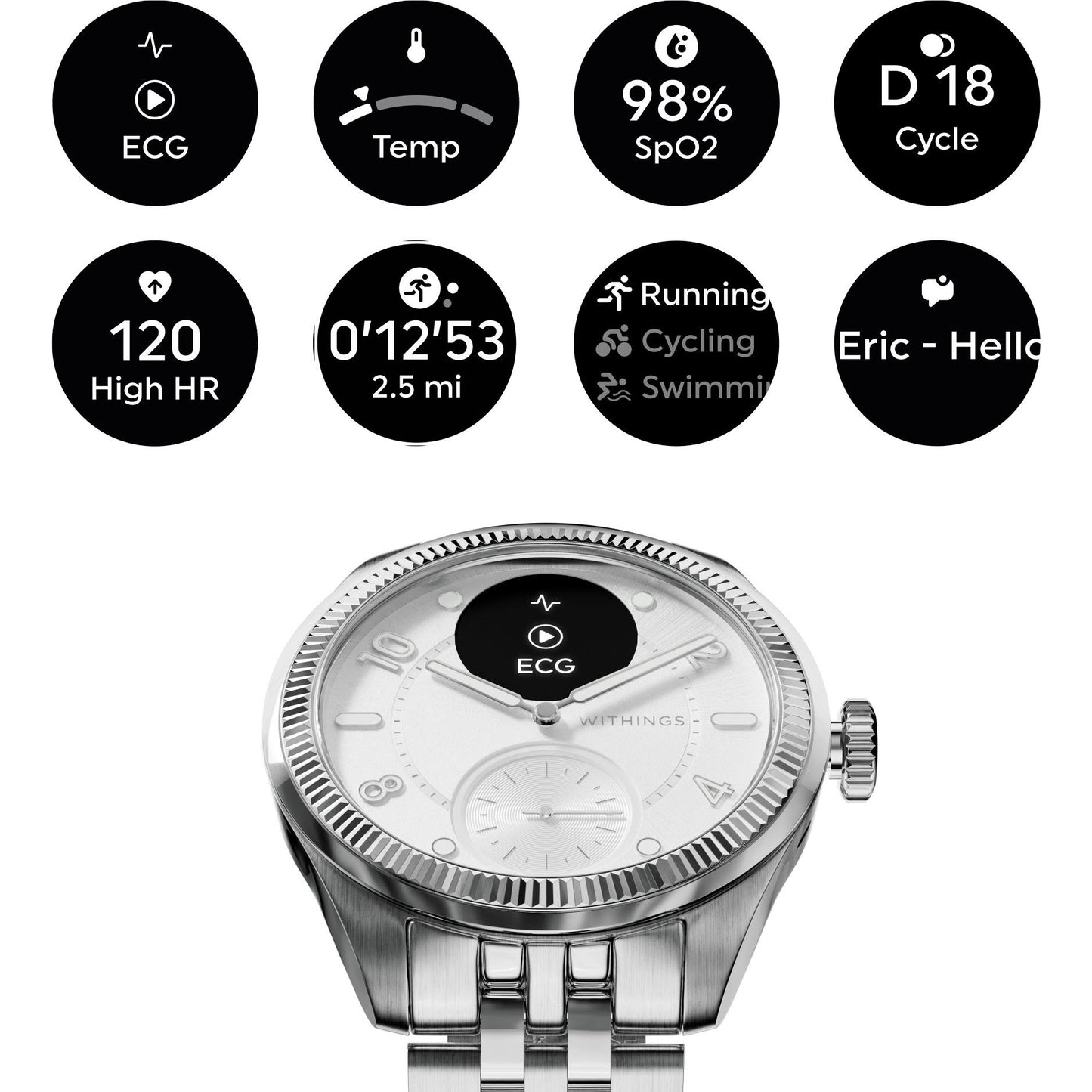 Withings Scanwatch Nova Brilliant Edition (Silver)
