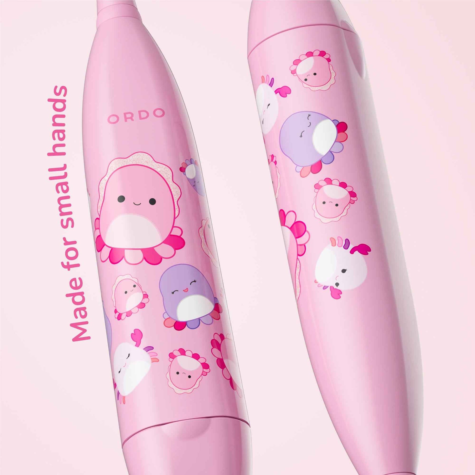 Ordo Sonic Kids Squishmallows Battery Toothbrush & Heads Bundle (Auggie)