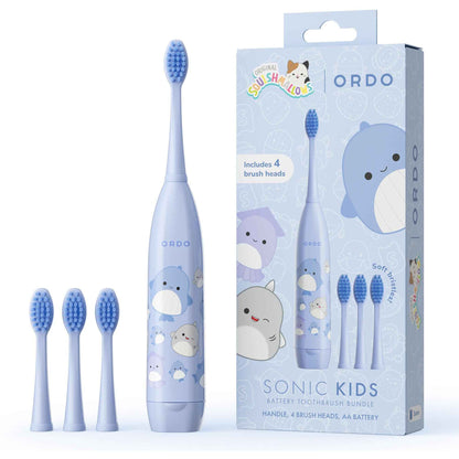 Ordo Sonic Kids Squishmallows Battery Toothbrush & Heads Bundle (Samir)