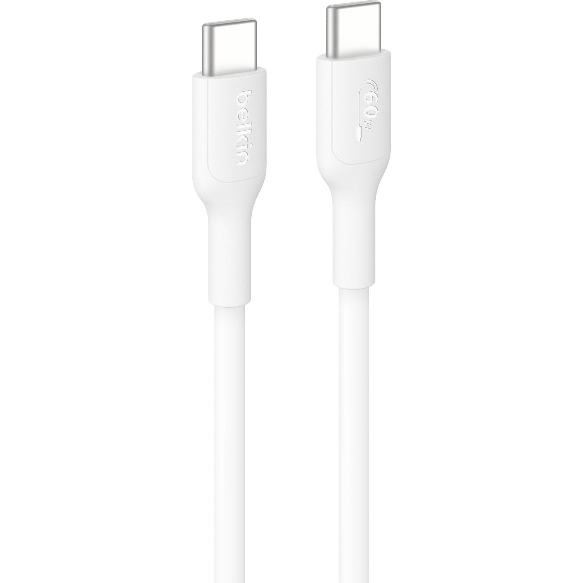 Belkin BoostCharge USB-C 60W 2.0 PCR Cable 1m (White)