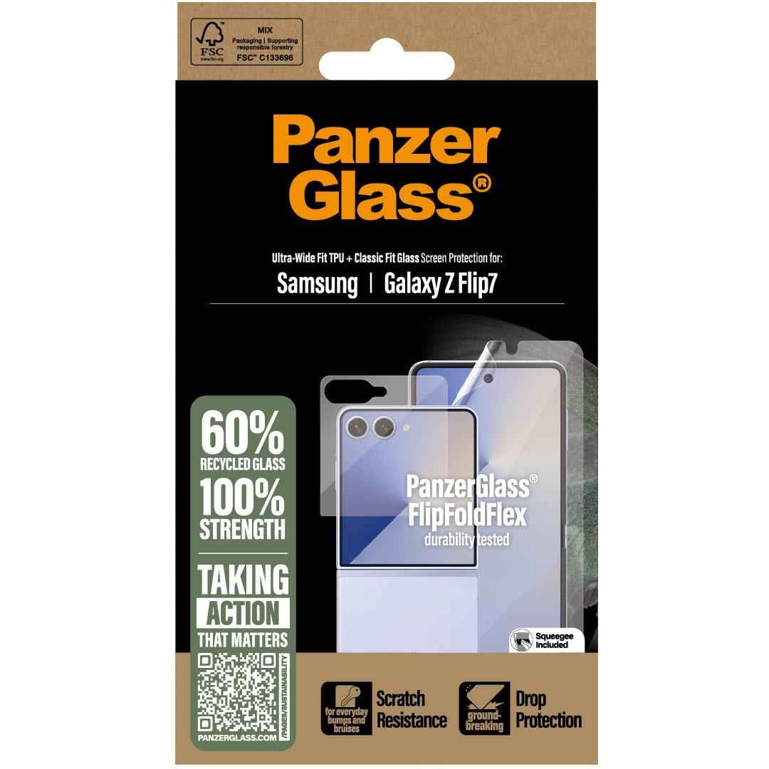 Panzer 2-in-1 Screen Protect Bundle for Galaxy Z Flip7