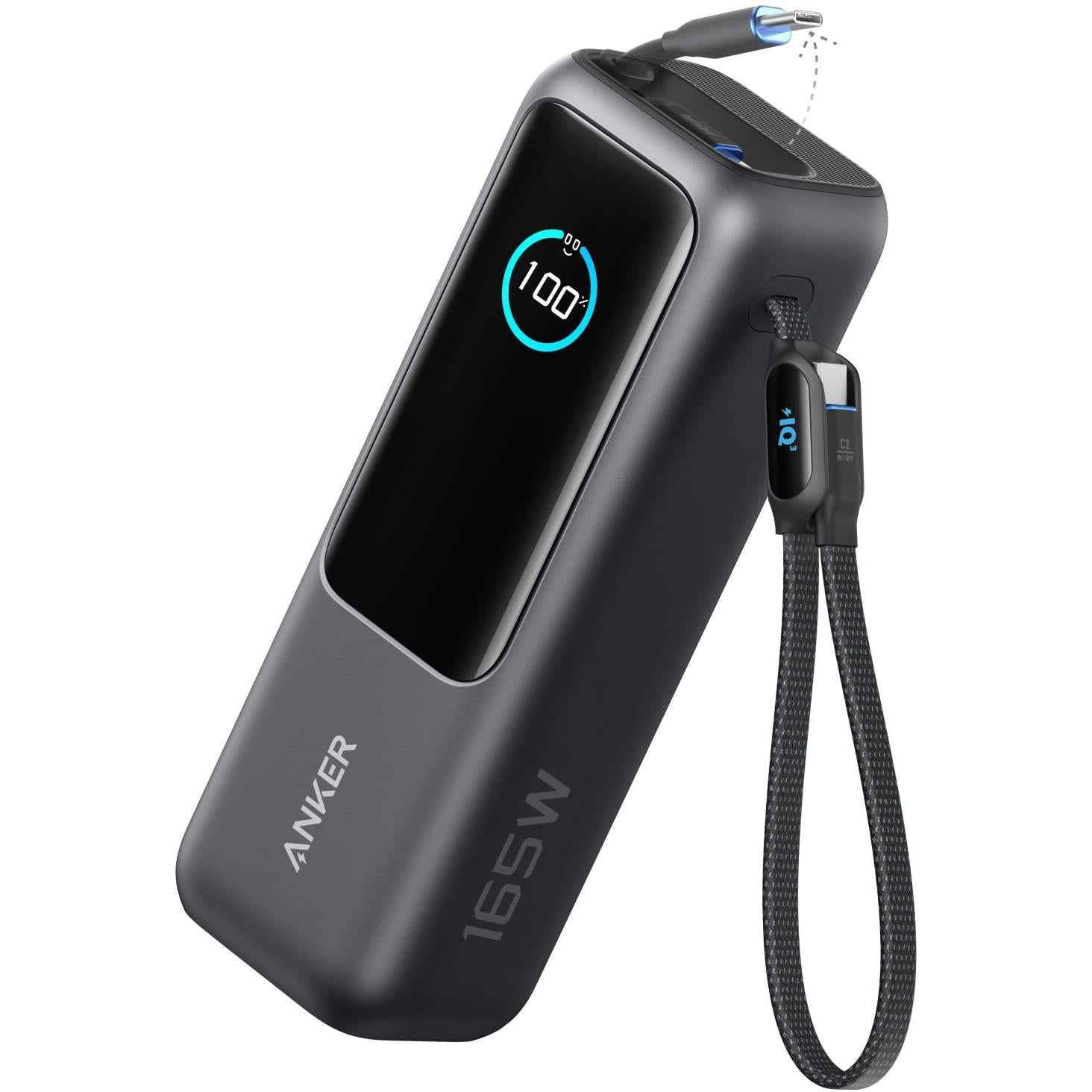 Anker 25K 165W Power Bank with Retractable Cable