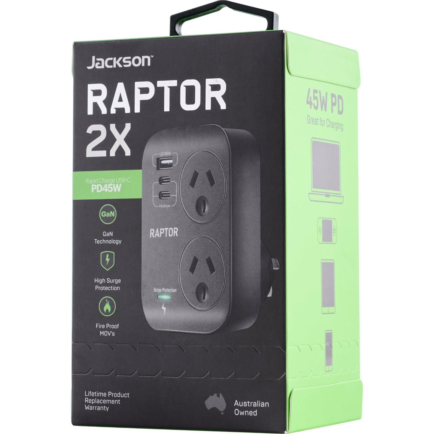 Jackson Raptor Dual Outlet Surger Protector