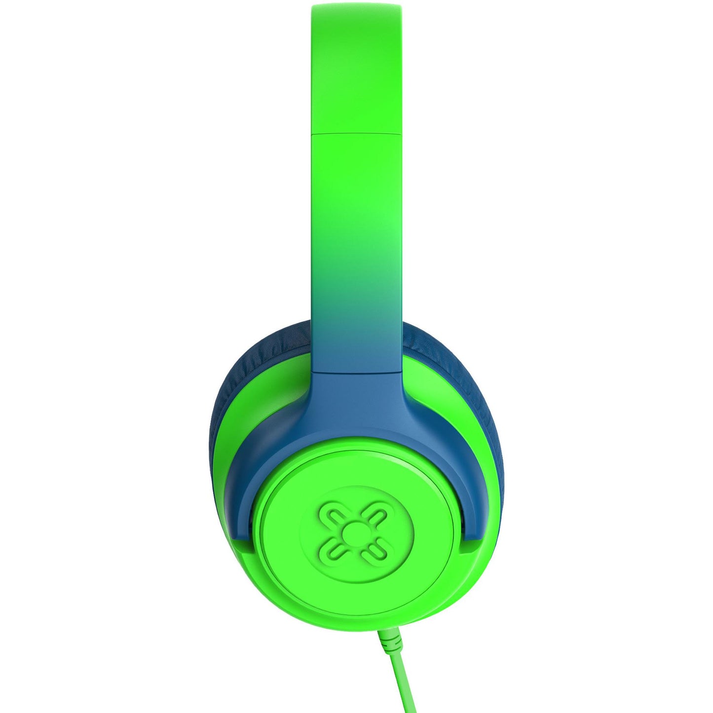 Moki Mixi Type-C Wired Volume Limited Kids Over-Ear Headphones (Green/Blue)