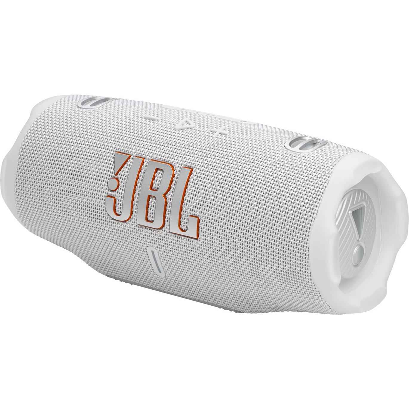 JBL Charge 6 Portable Bluetooth Speaker (White)