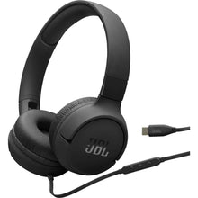 JBL Tune 520C Wired USB-C On-Ear Headphones (Black)