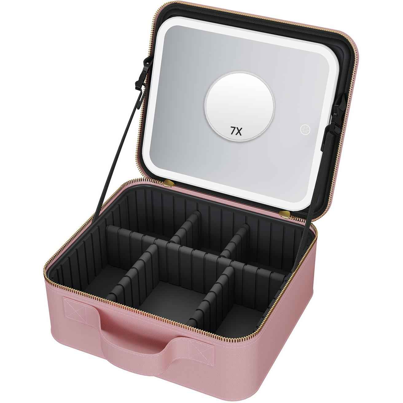 Wellcare Cosmetic Bag with Mirror (Pink)