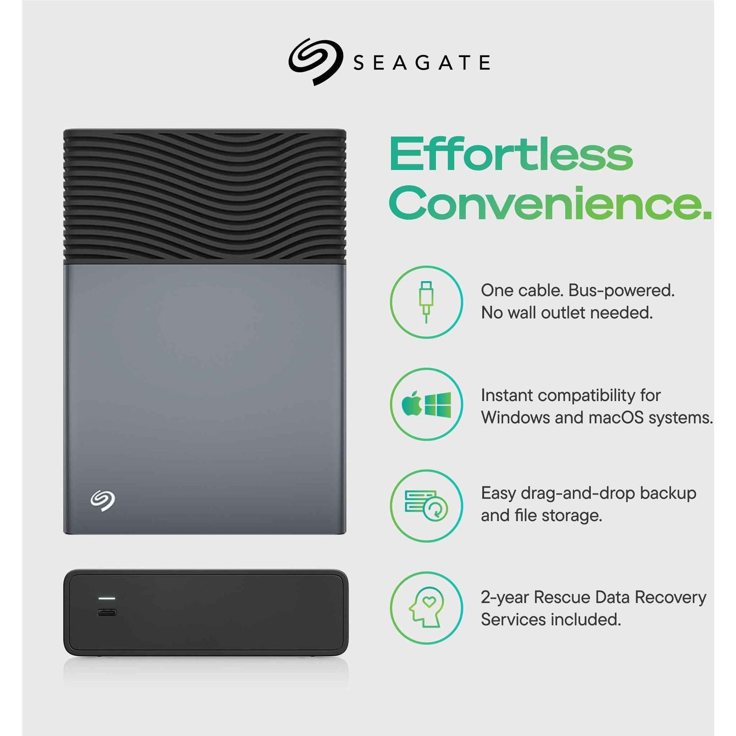 Seagate One Touch USB-C Desktop Storage 8TB