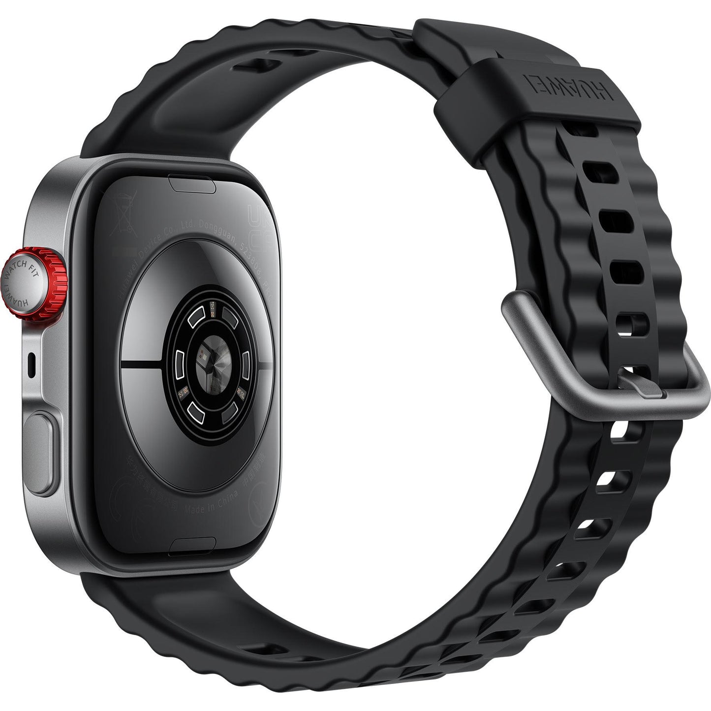 Huawei Fit 4 Pro Matt Black Aluminium Case Watch (Black Fluoroelastomer Sport Strap)