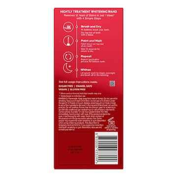 Colgate Teeth Whitening Nightly Treatment Wand Optic White 3% each