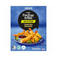 COLES I'M FREE FROM TEMPURA PRAWNS 10PK 150G