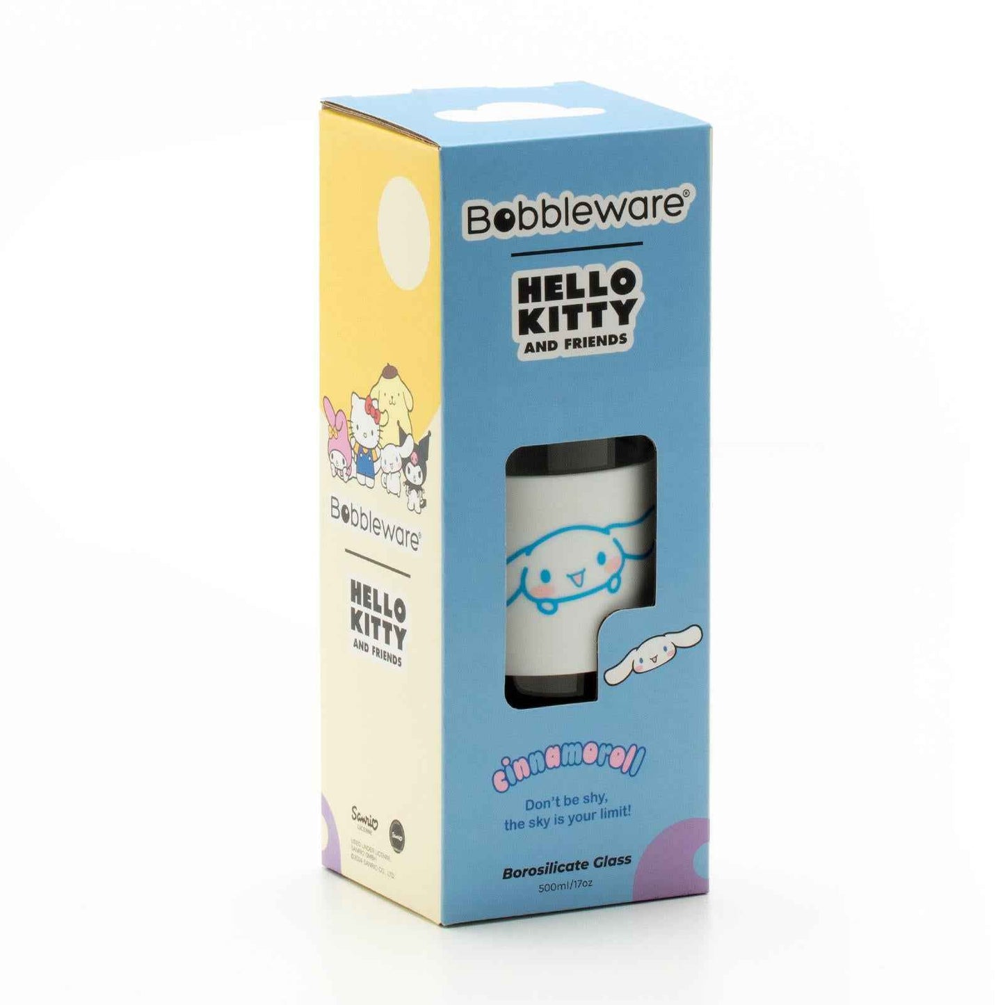 Hello Kitty & Friends - Cinnamoroll Glass 500ml Bottle