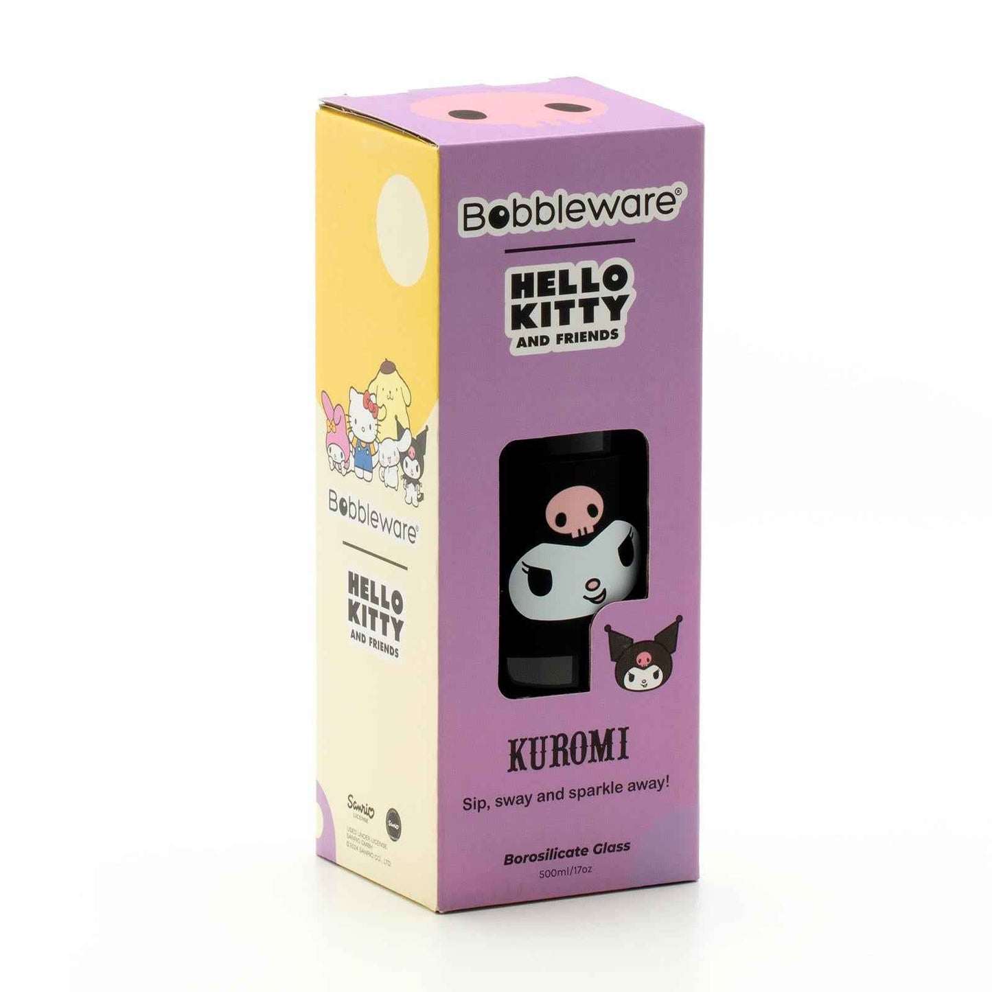 Hello Kitty & Friends - Kuromi 500ml Glass Bottle
