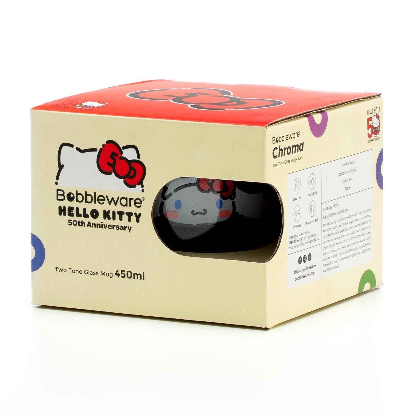 Hello Kitty & Friends - Cinnamoroll 450ml Chroma Glass Mug