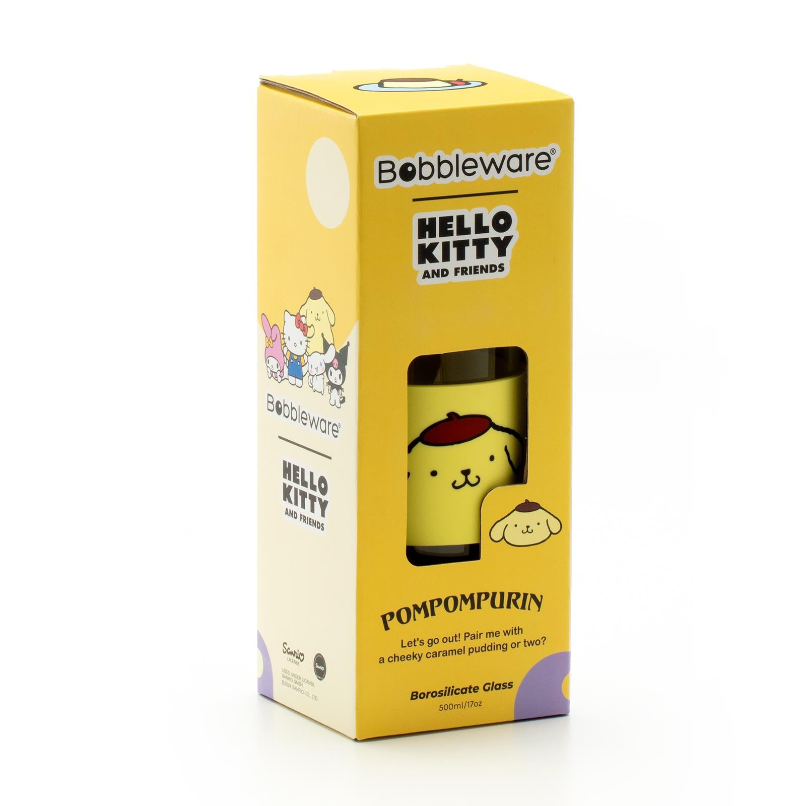 Hello Kitty & Friends - Pompompurin 500ml Glass Bottle