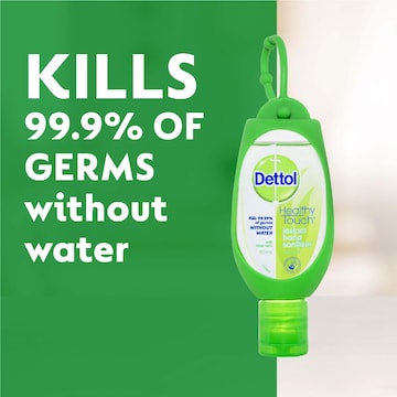 Dettol Instant Hand Sanitiser Refresh With Aloe Vera Clip On 50mL