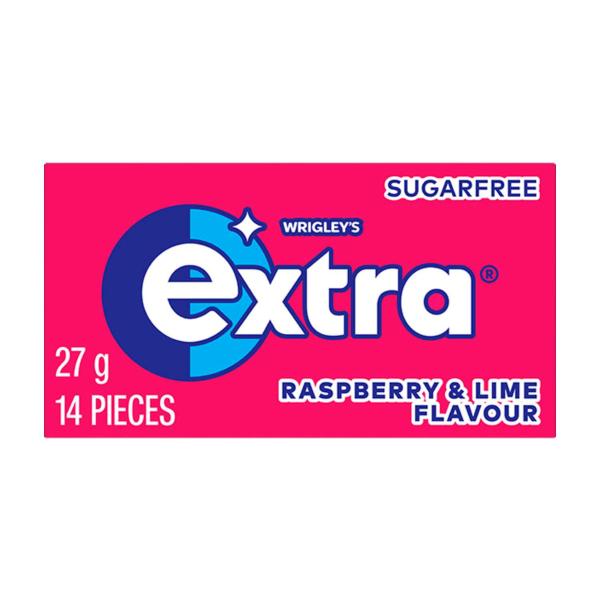 EXTRA RASPBERRY & LIME SUGAR FREE CHEWING GUM 27G