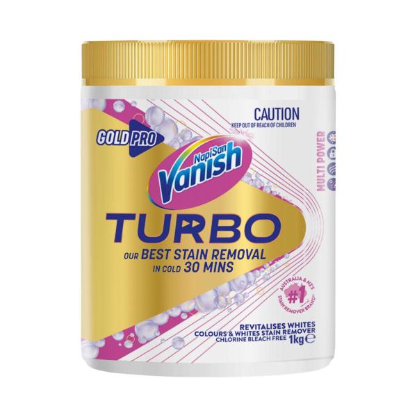 VANISH NAPISAN GOLD PRO TURBO WHITE STAIN REMOVER 1KG