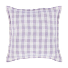 50cm Gingham Cushion - Lilac