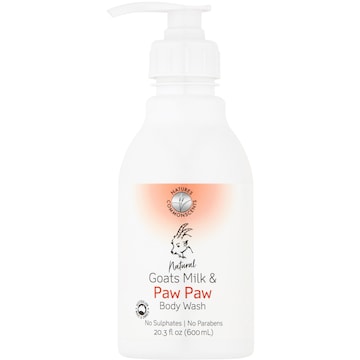 Natures Commonscents Bodywash Goats Milk & Paw Paw 600mL