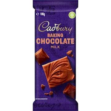 Cadbury Baking Milk Chocolate Block 180g