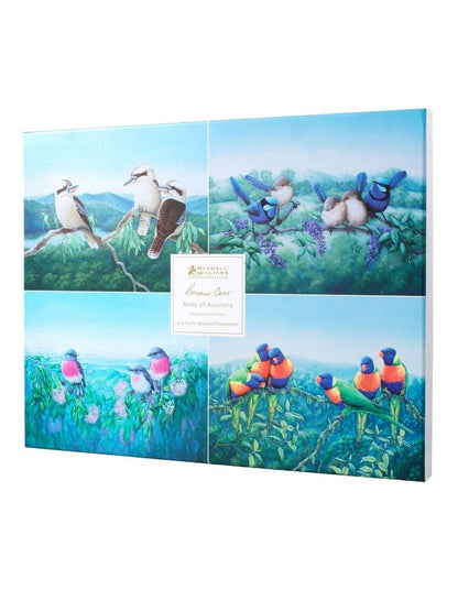 Birds of Australia KC 10-Year Anniversary 34x26.5cm Set of 4 Cork Back Placemat in Multi