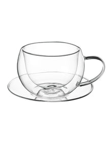 Blend Double Wall Cup and Saucer 270ml Set of 2