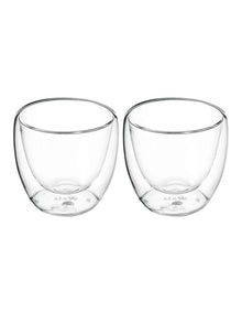 Blend Double Wall Espresso Cup Set of 2 80ml in Gift Boxed