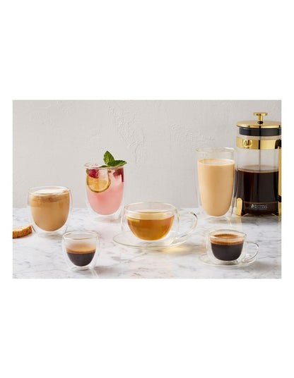 Blend Double Wall Espresso Cup Set of 2 80ml in Gift Boxed