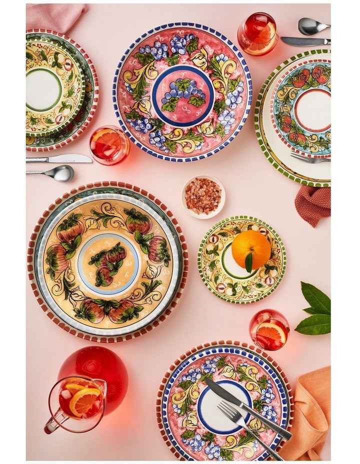Ceramica Salerno Oval Platter 40x26cm Apples