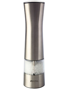 Cosmopolitan Electric Salt & Pepper Mill 21cm in Silver