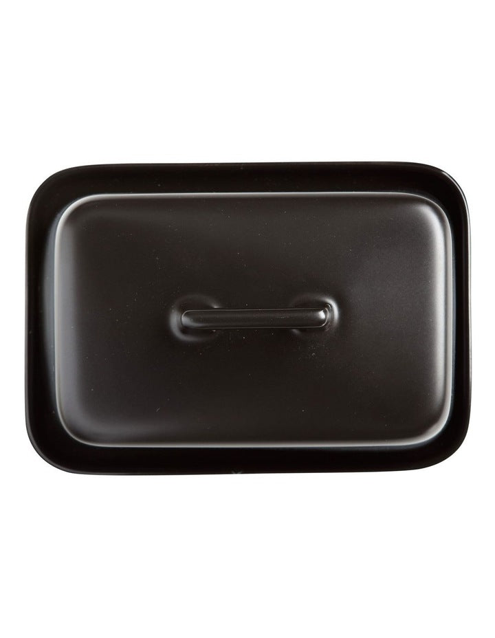 Epicurious Butter Dish Gift Boxed in Black