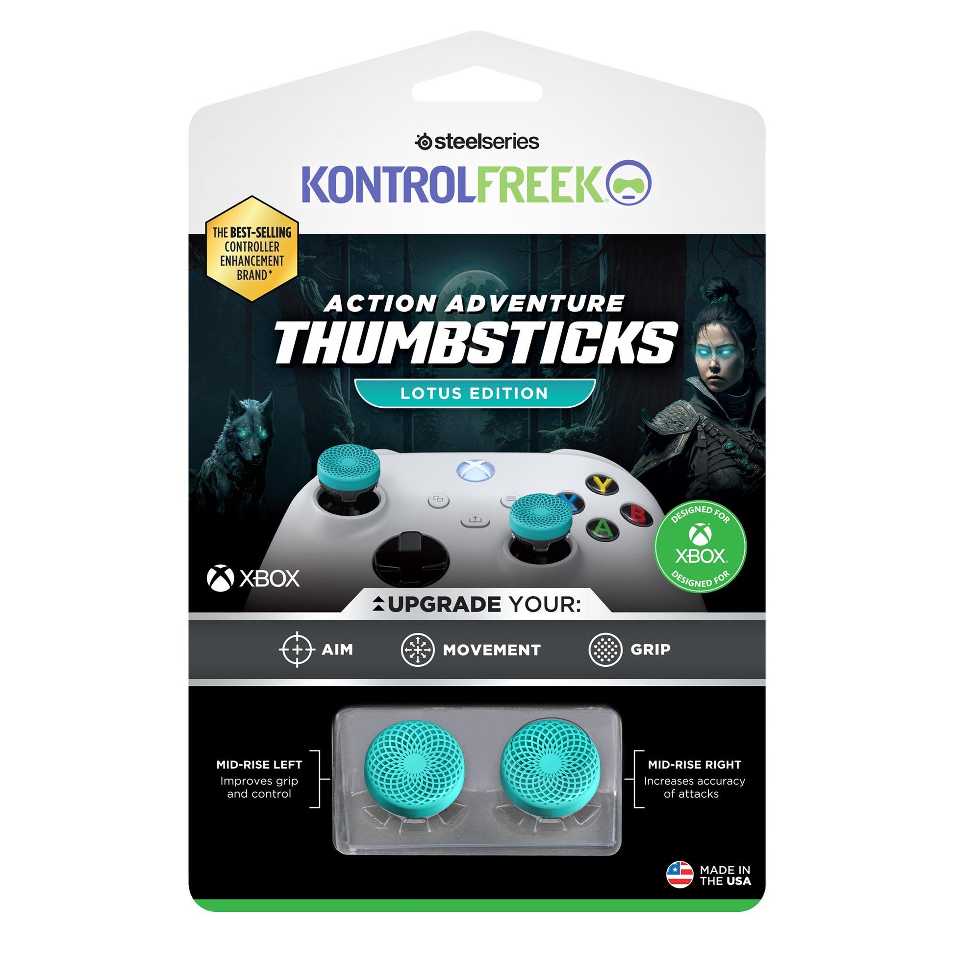 KontrolFreak Action Lotus (Teal Blue/Clear) Kit