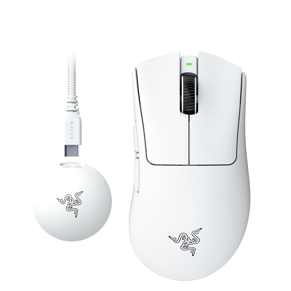 Razer DeathAdder V4 Pro Wireless Esports Gaming Mouse White Edition