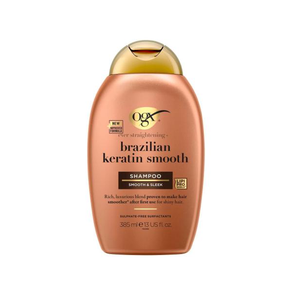 OGX STRAIGHTENING + BRAZILIAN KERATIN SHAMPOO 385ML