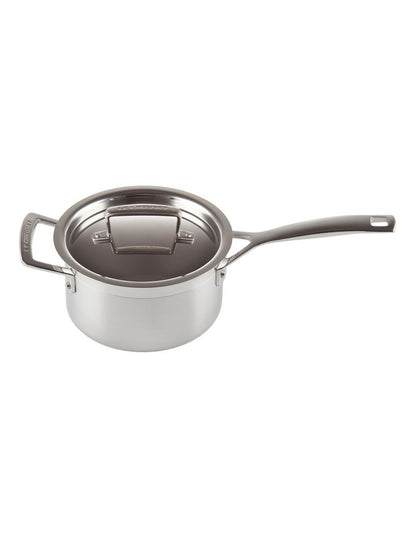 Classic 3-Ply Saucepan 16cm With Helper Handle in Steel