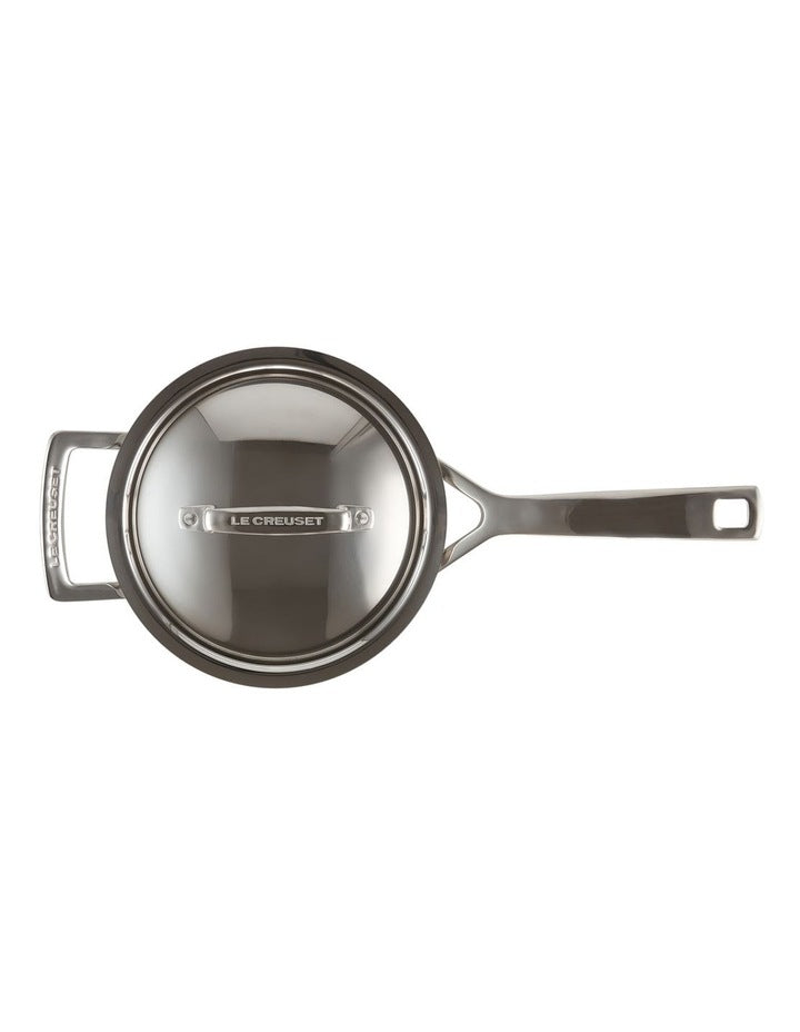 Classic 3-Ply Saucepan 16cm With Helper Handle in Steel