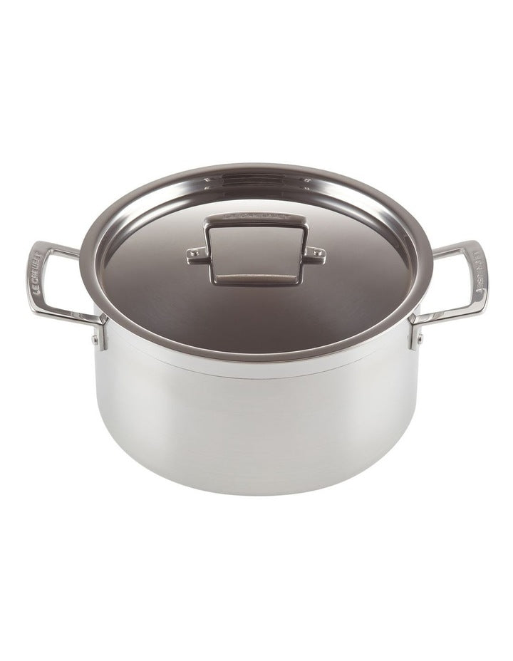 Classic 3 PLY Stainless Steel Deep Casserole 24cm