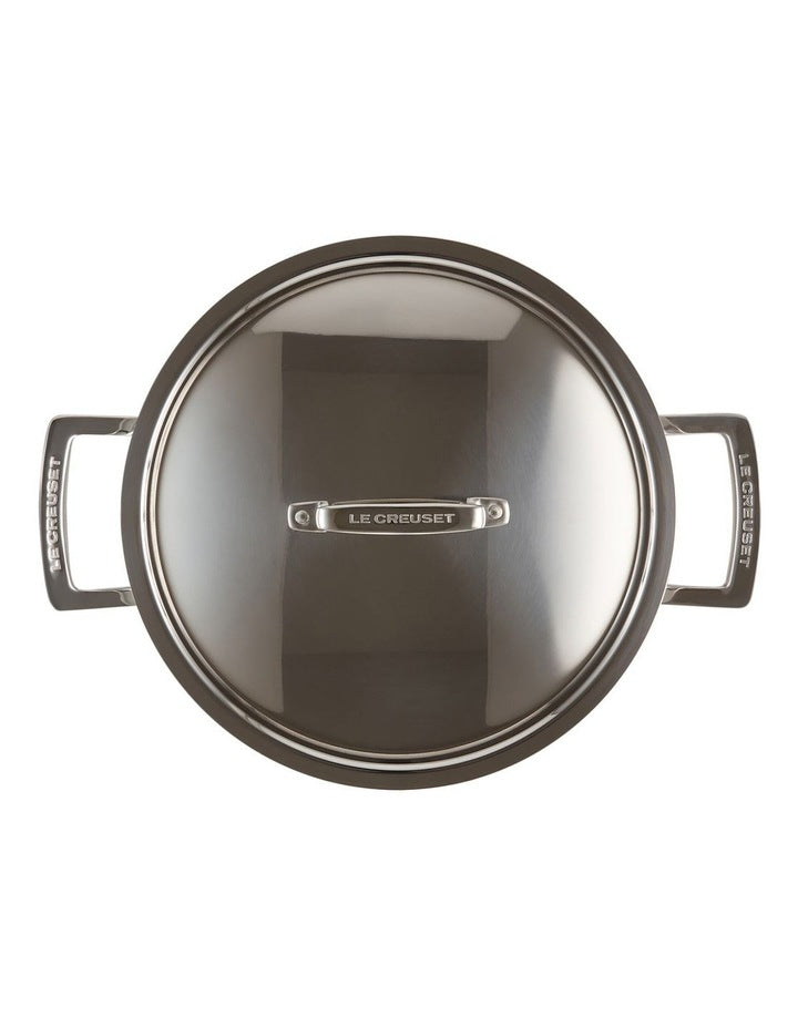 Classic 3 PLY Stainless Steel Deep Casserole 24cm