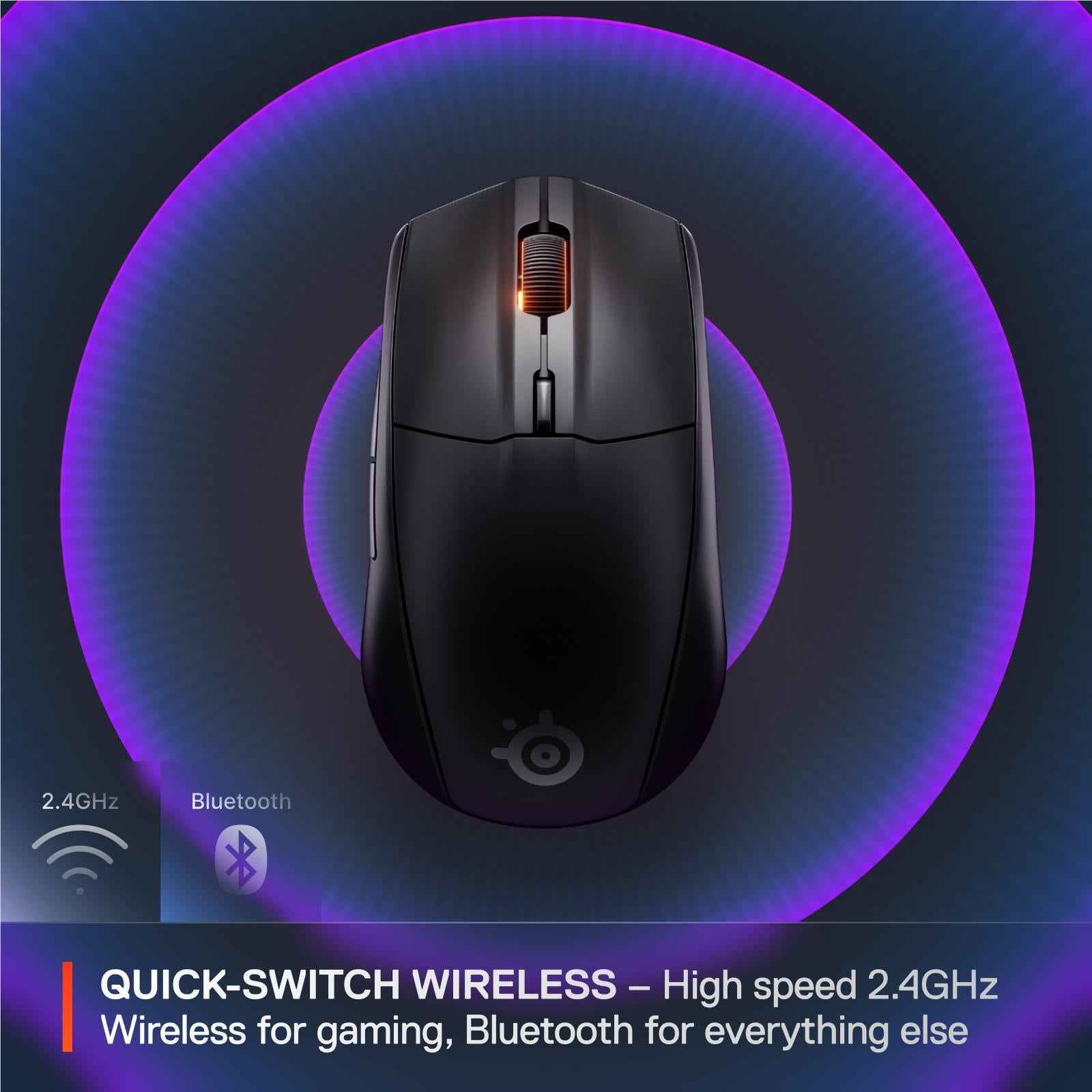 SteelSeries Rival 3 Wireless Gen 2 Gaming Mouse (Black)