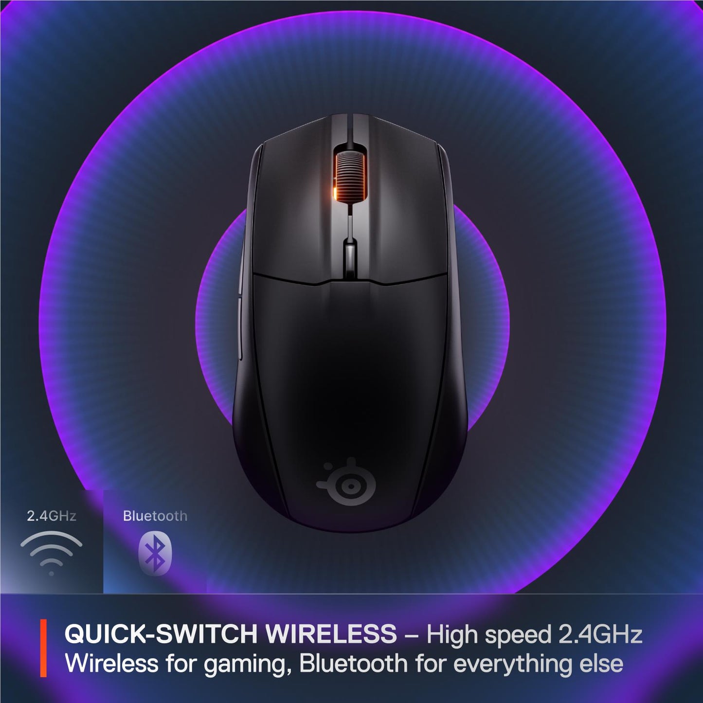 SteelSeries Rival 3 Wireless Gen 2 Gaming Mouse (Black)