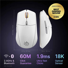 SteelSeries Rival 3 Wireless Gen 2 Gaming Mouse (White)