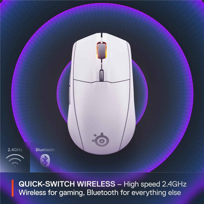 SteelSeries Rival 3 Wireless Gen 2 Gaming Mouse (White)