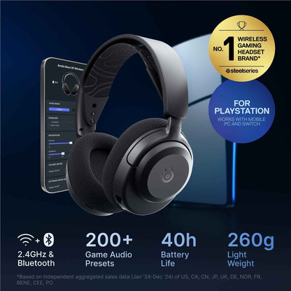 SteelSeries Arctis Nova 3P Wireless Multi-Platform Gaming Headset (Black)