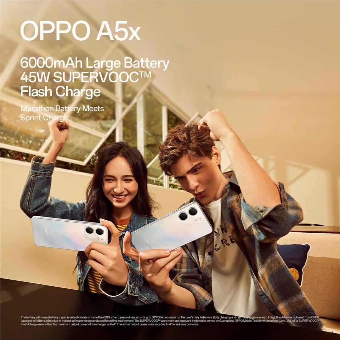 OPPO A5x 4G 128GB (Laser White)