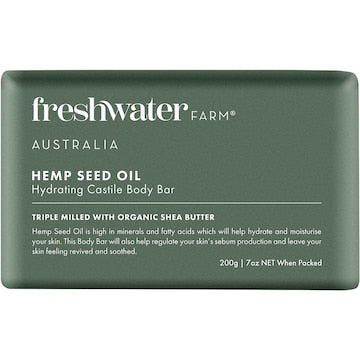 Freshwater Farm Australia Hemp Seed Oil Hydrating Body Bar 200g