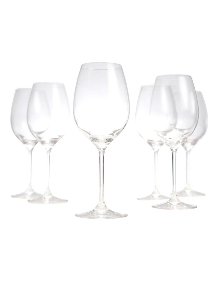 Cuvee Wine Glasses Set Of 6 in White