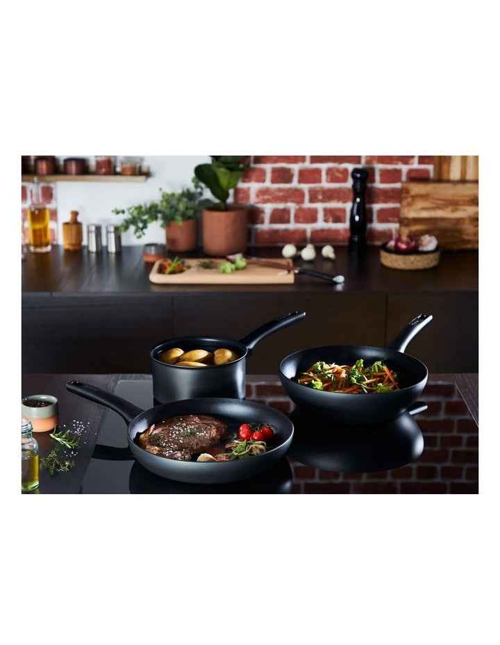 Ultimate Non-Stick Induction Cookware Set 6 Piece in Black