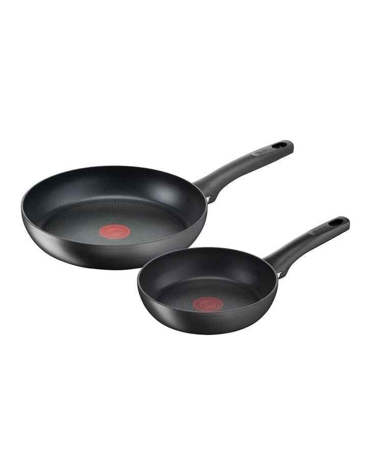 Ultimate Non-Stick Induction Frypan 20/26cm Set of 2 in Black